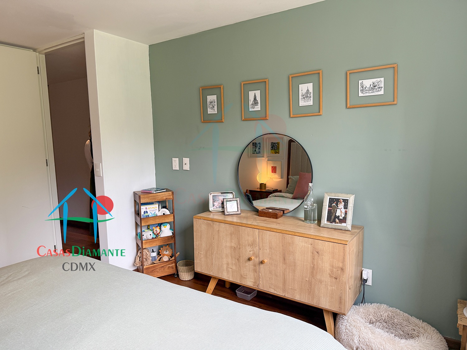 Roma Norte Departamento Orquídea - Recámara uno 6